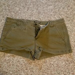 Express Olive shorts